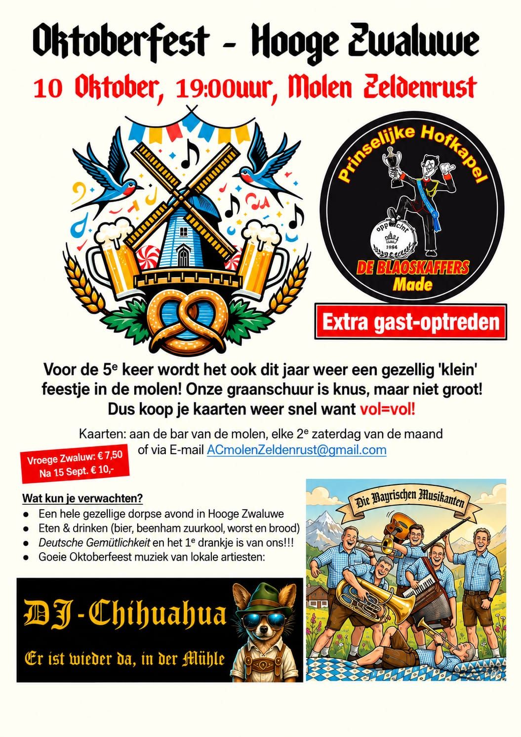 Poster Oktoberfest Molen Zeldenrust