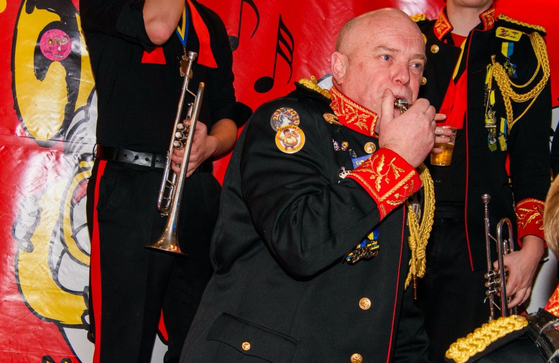 De Blaoskaffers in actie op het podium