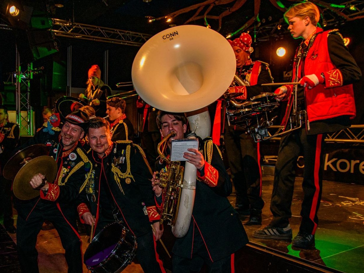 De Blaoskaffers op een festival